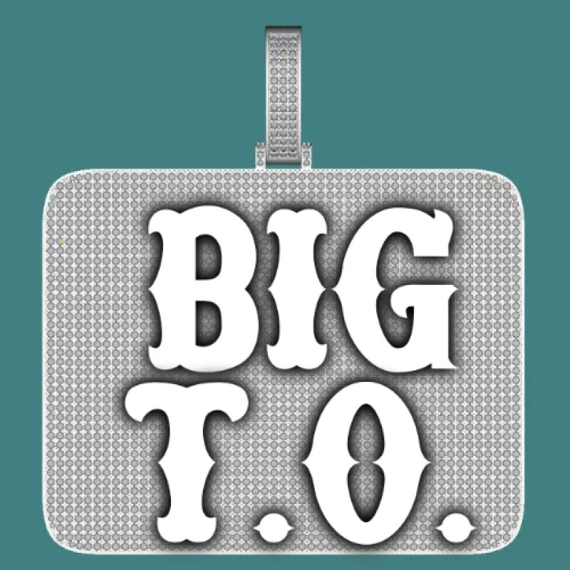 CUSTOM LETTER NECKLACE 3D BIG SQUARE sold by The GUU Shop