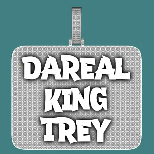 CUSTOM LETTER NECKLACE 3D BIG SQUARE sold by The GUU Shop