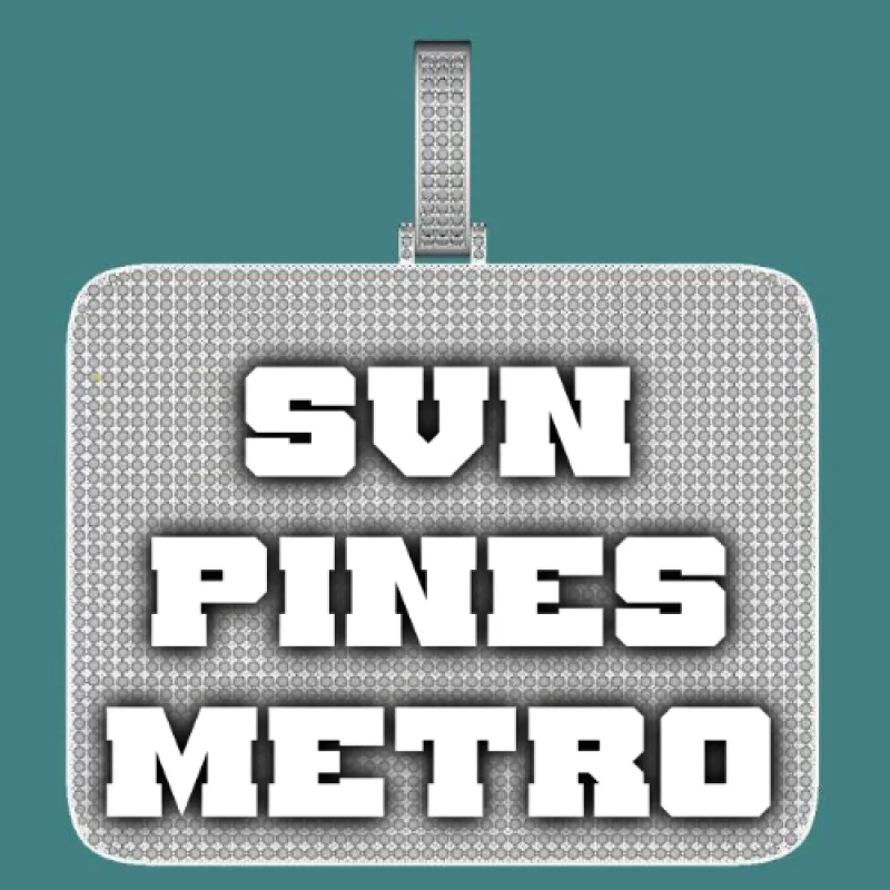 CUSTOM LETTER NECKLACE 3D BIG SQUARE sold by The GUU Shop