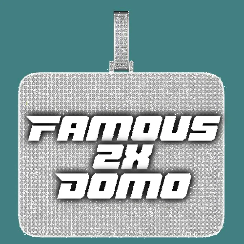 CUSTOM LETTER NECKLACE 3D BIG SQUARE sold by The GUU Shop