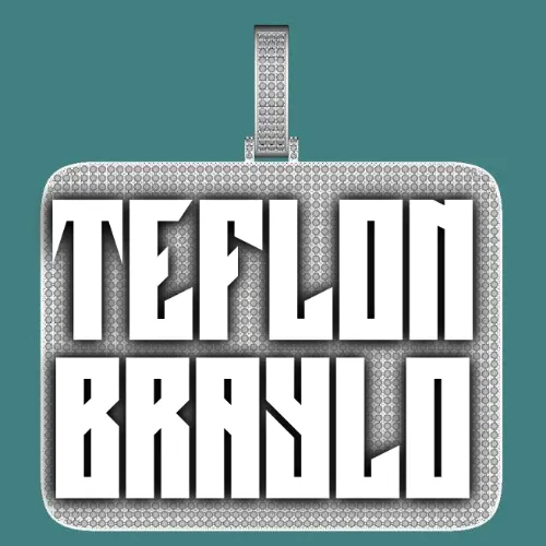 CUSTOM LETTER NECKLACE 3D BIG SQUARE sold by The GUU Shop