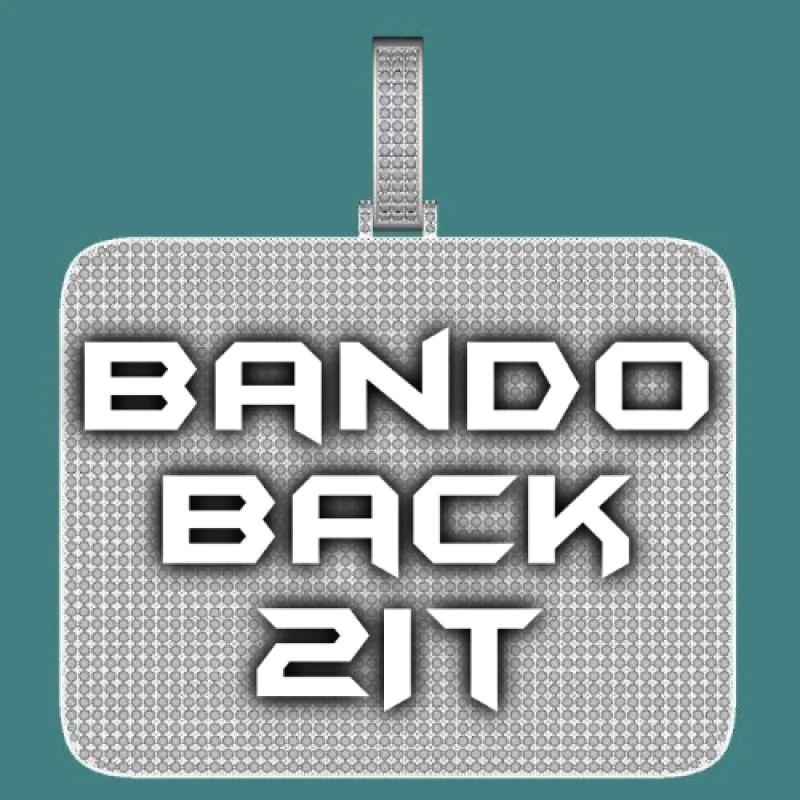 CUSTOM LETTER NECKLACE 3D BIG SQUARE sold by The GUU Shop