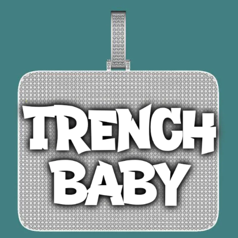 CUSTOM LETTER NECKLACE 3D BIG SQUARE sold by The GUU Shop