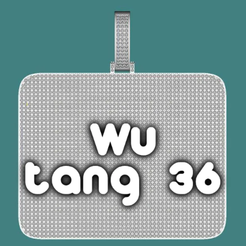 CUSTOM LETTER NECKLACE 3D BIG SQUARE sold by The GUU Shop