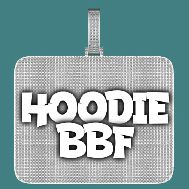 CUSTOM LETTER NECKLACE 3D BIG SQUARE sold by The GUU Shop