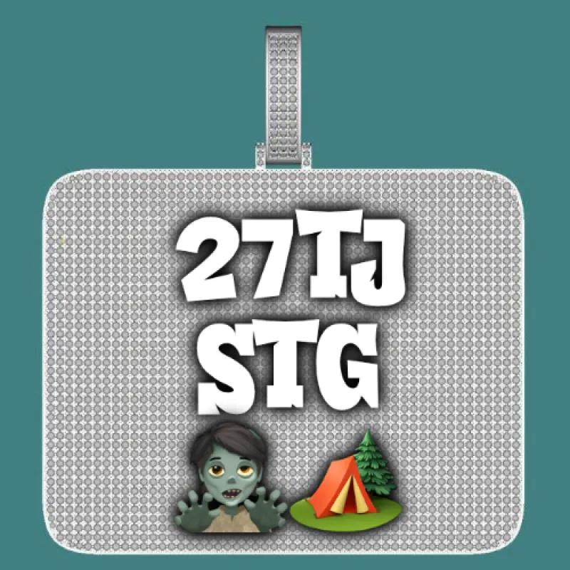 CUSTOM LETTER NECKLACE 3D BIG SQUARE sold by The GUU Shop