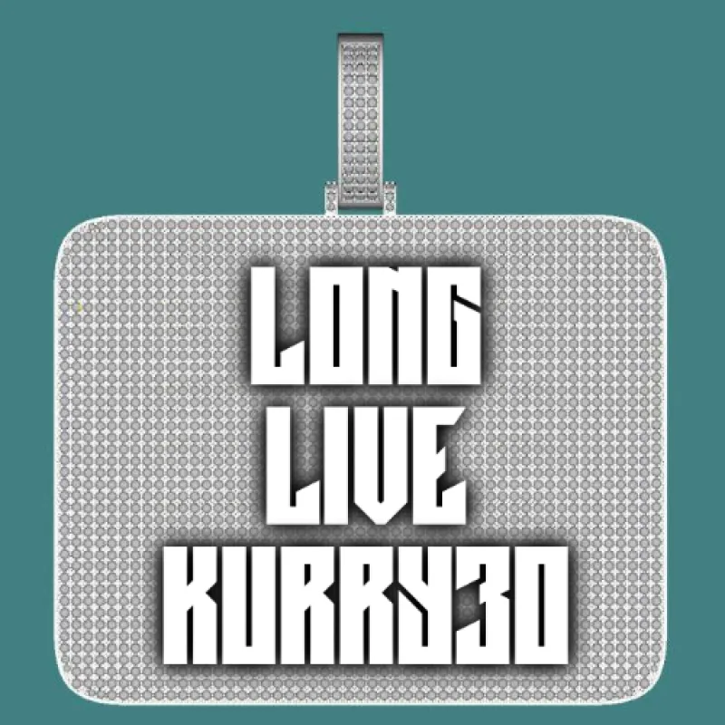 CUSTOM LETTER NECKLACE 3D BIG SQUARE sold by The GUU Shop