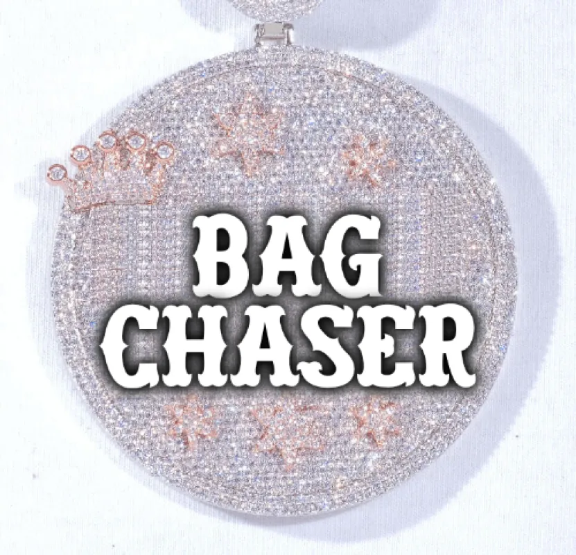 CUSTOM LETTER NECKLACE 3D BIG CROWN DISC sold by The GUU Shop