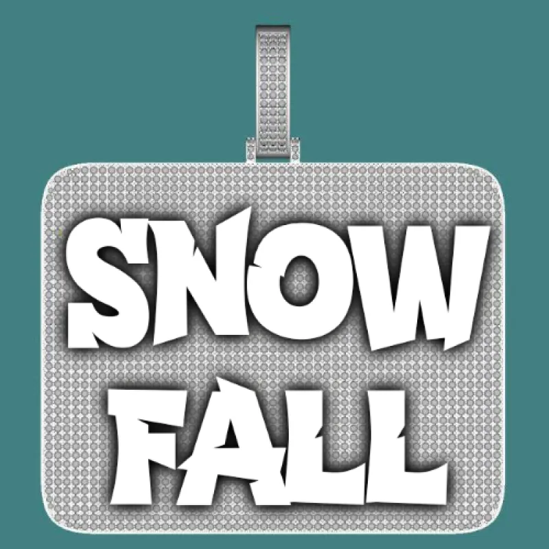 CUSTOM LETTER NECKLACE 3D BIG SQUARE sold by The GUU Shop