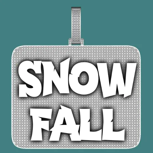 CUSTOM LETTER NECKLACE 3D BIG SQUARE sold by The GUU Shop