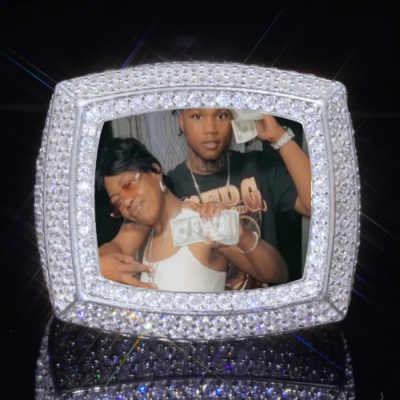 3D CUSTOM PICTURE ICED RING sold by The GUU Shop