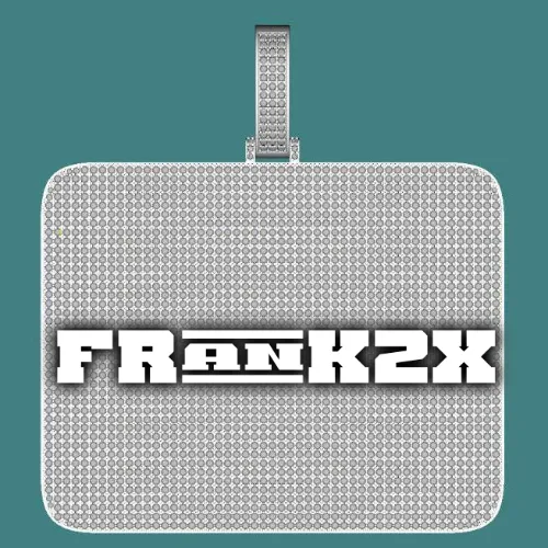 CUSTOM LETTER NECKLACE 3D BIG SQUARE sold by The GUU Shop