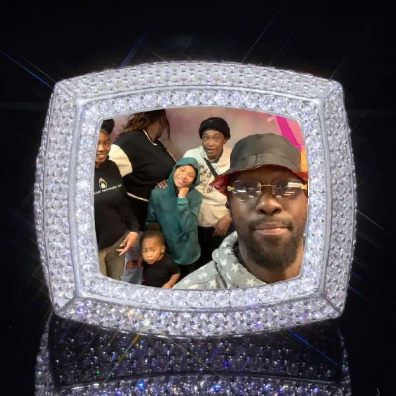 3D CUSTOM PICTURE ICED RING sold by The GUU Shop