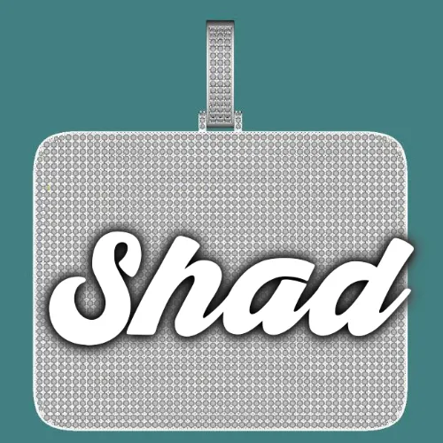 CUSTOM LETTER NECKLACE 3D BIG SQUARE sold by The GUU Shop