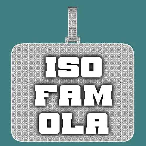 CUSTOM LETTER NECKLACE 3D BIG SQUARE sold by The GUU Shop