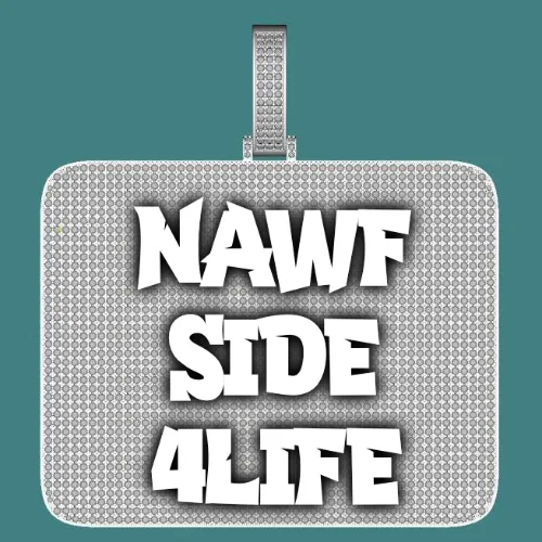 CUSTOM LETTER NECKLACE 3D BIG SQUARE sold by The GUU Shop