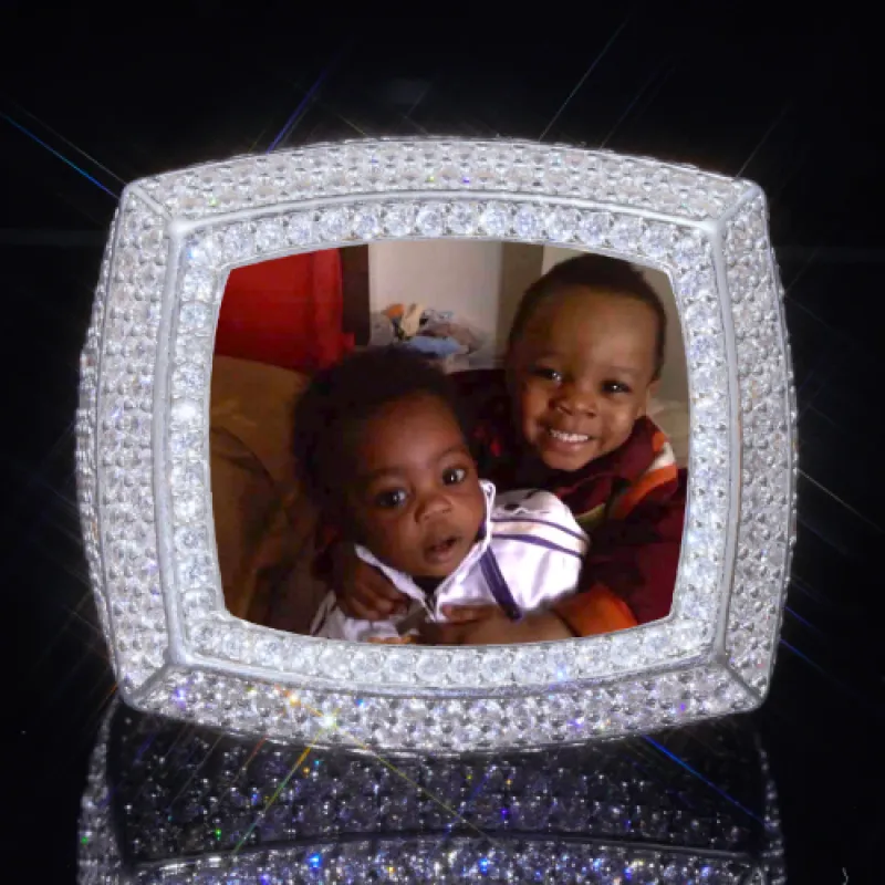 3D CUSTOM PICTURE ICED RING sold by The GUU Shop