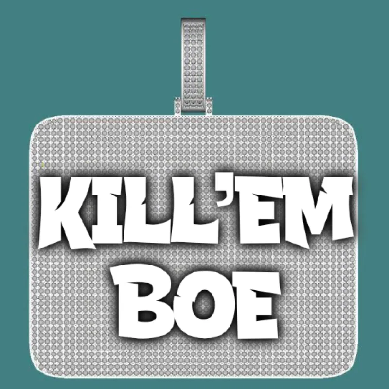 CUSTOM LETTER NECKLACE 3D BIG SQUARE sold by The GUU Shop