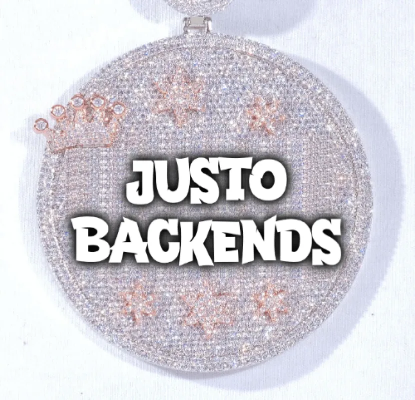 CUSTOM LETTER NECKLACE 3D BIG CROWN DISC sold by The GUU Shop