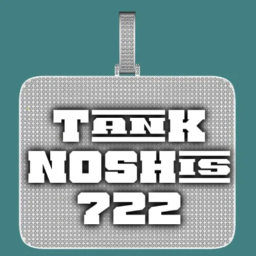 CUSTOM LETTER NECKLACE 3D BIG SQUARE sold by The GUU Shop