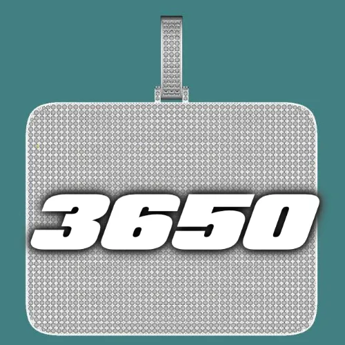 CUSTOM LETTER NECKLACE 3D BIG SQUARE sold by The GUU Shop