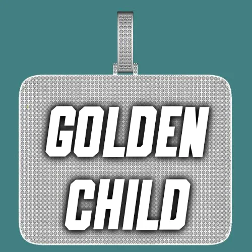 CUSTOM LETTER NECKLACE 3D BIG SQUARE sold by The GUU Shop