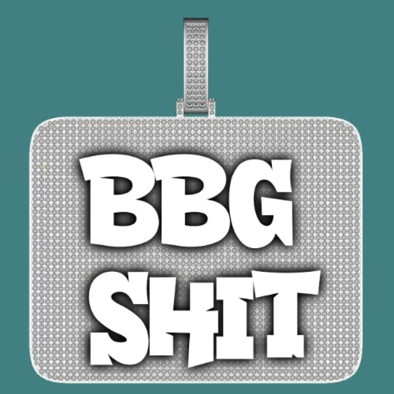 CUSTOM LETTER NECKLACE 3D BIG SQUARE sold by The GUU Shop