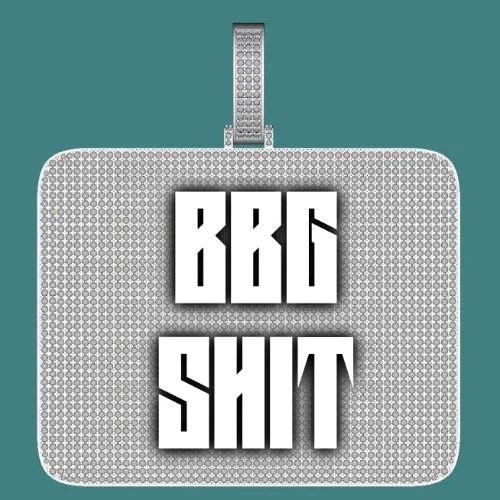 CUSTOM LETTER NECKLACE 3D BIG SQUARE sold by The GUU Shop