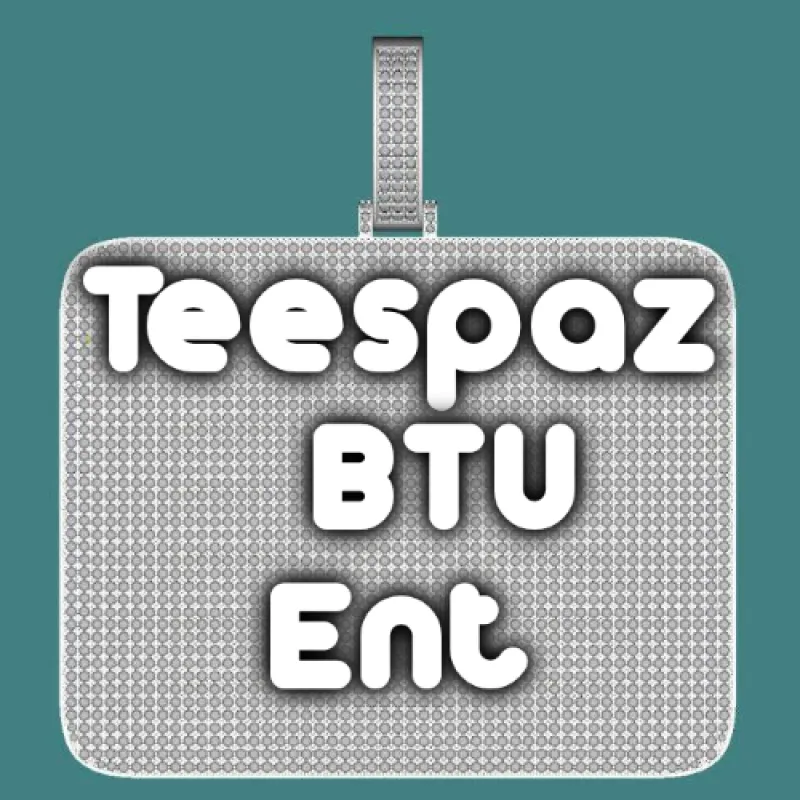 CUSTOM LETTER NECKLACE 3D BIG SQUARE sold by The GUU Shop