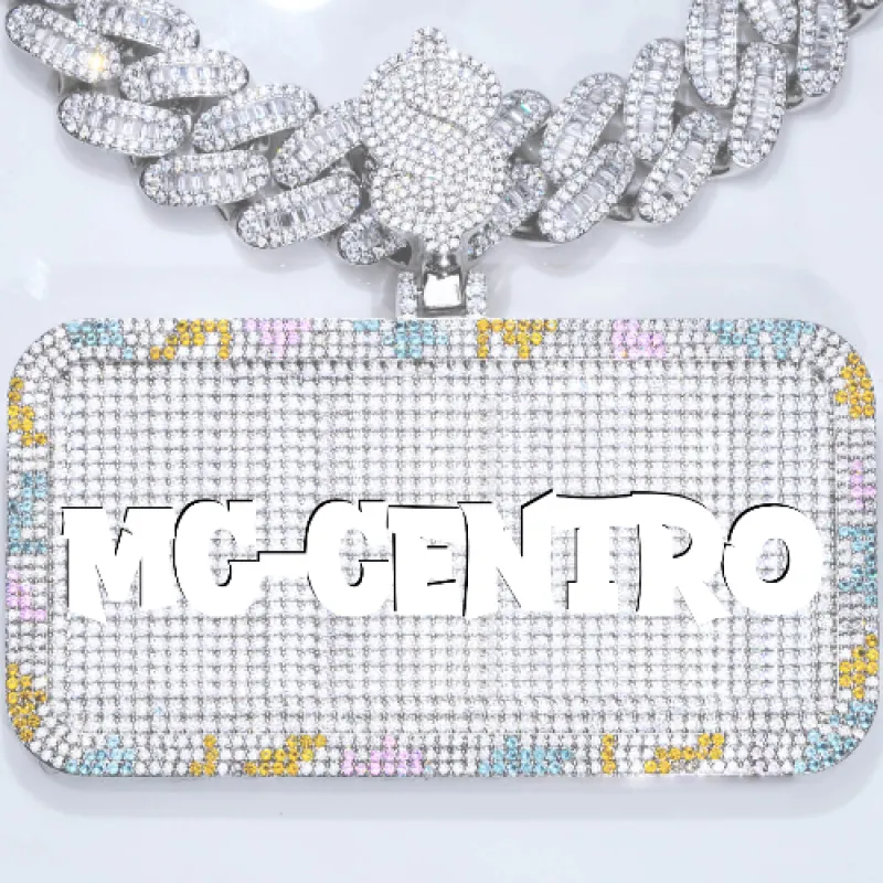 CUSTOM LETTER NECKLACE 3D COLORFUL SQUARE sold by The GUU Shop