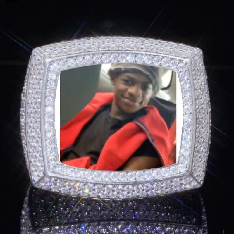3D CUSTOM PICTURE ICED RING sold by The GUU Shop