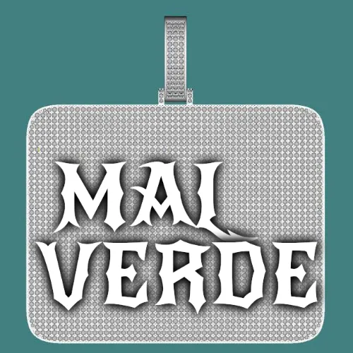 CUSTOM LETTER NECKLACE 3D BIG SQUARE sold by The GUU Shop