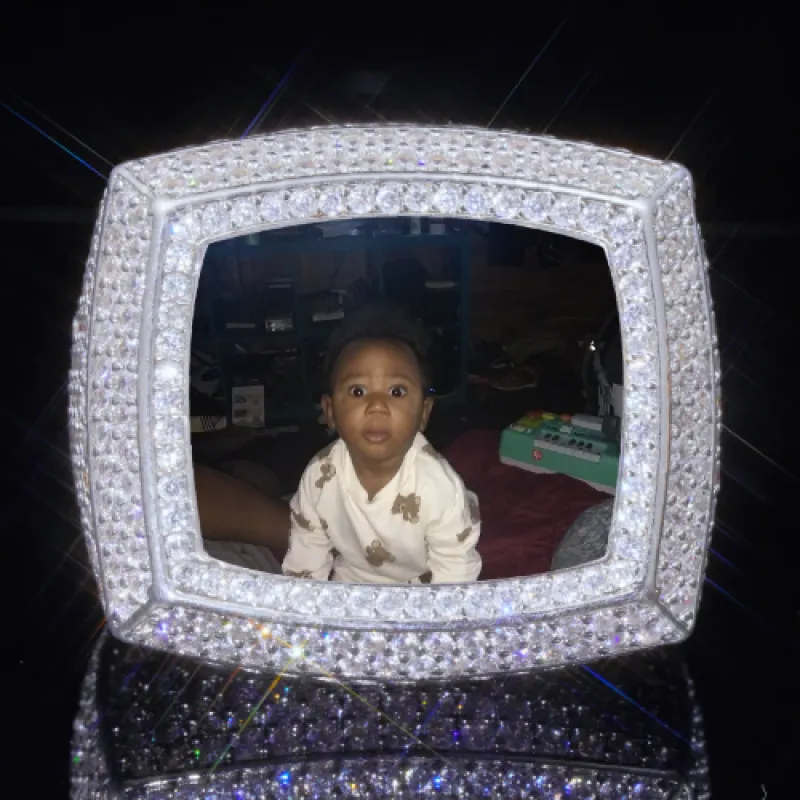 3D CUSTOM PICTURE ICED RING sold by The GUU Shop