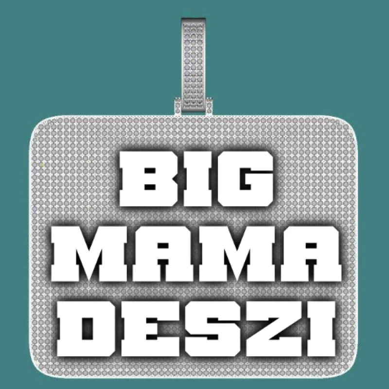 CUSTOM LETTER NECKLACE 3D BIG SQUARE sold by The GUU Shop