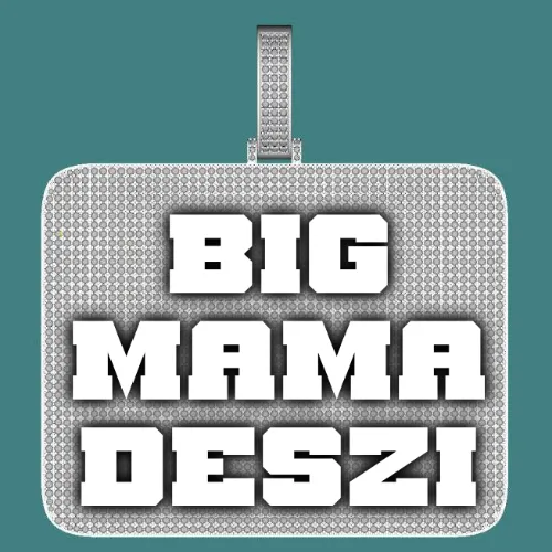 CUSTOM LETTER NECKLACE 3D BIG SQUARE sold by The GUU Shop