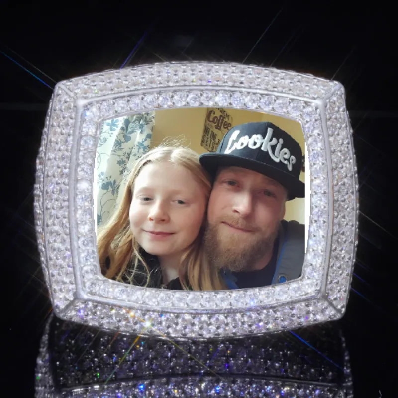 3D CUSTOM PICTURE ICED RING sold by The GUU Shop