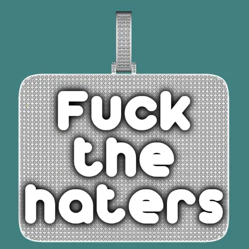 CUSTOM LETTER NECKLACE 3D BIG SQUARE sold by The GUU Shop