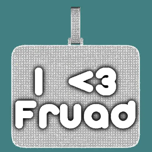 CUSTOM LETTER NECKLACE 3D BIG SQUARE sold by The GUU Shop