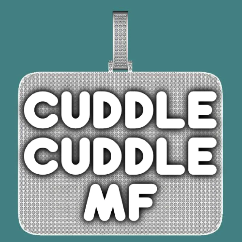 CUSTOM LETTER NECKLACE 3D BIG SQUARE sold by The GUU Shop