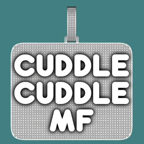 CUSTOM LETTER NECKLACE 3D BIG SQUARE sold by The GUU Shop