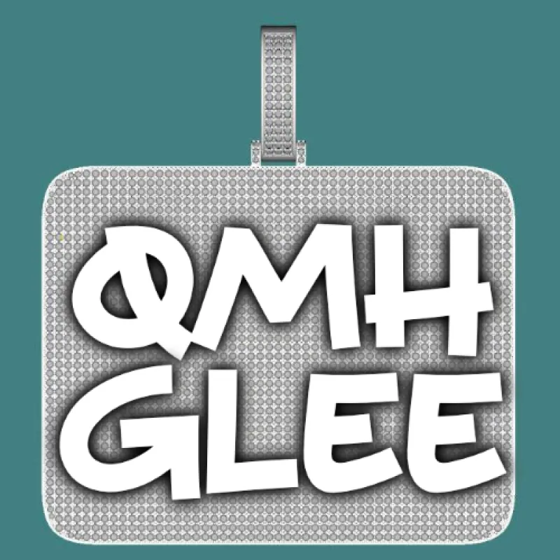 CUSTOM LETTER NECKLACE 3D BIG SQUARE sold by The GUU Shop