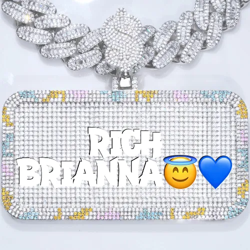 CUSTOM LETTER NECKLACE 3D COLORFUL SQUARE sold by The GUU Shop