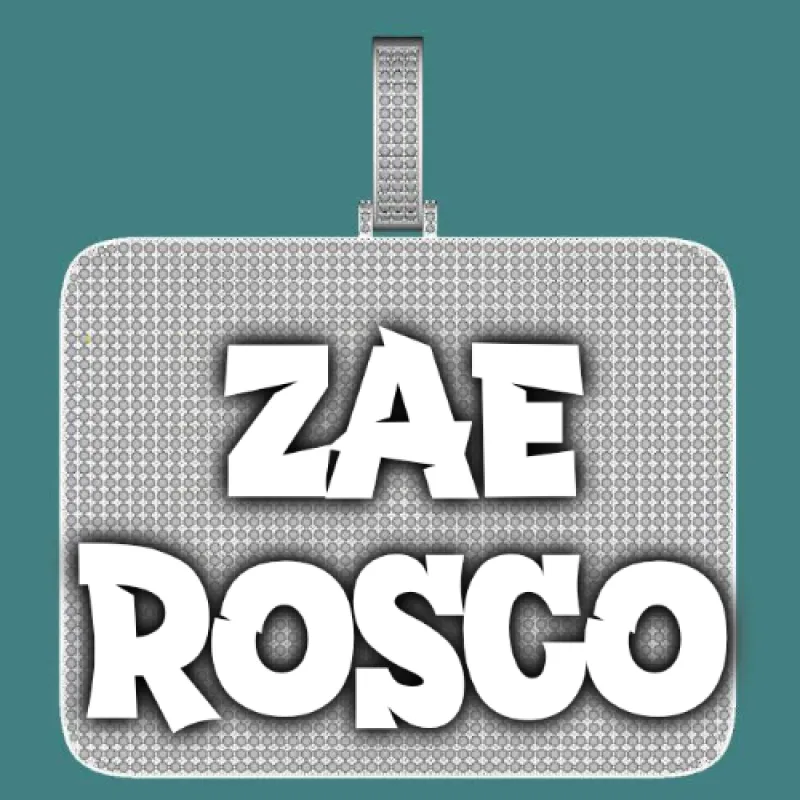 CUSTOM LETTER NECKLACE 3D BIG SQUARE sold by The GUU Shop