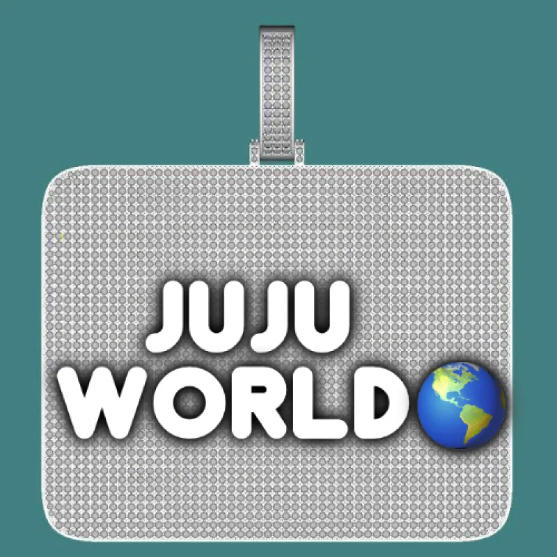 CUSTOM LETTER NECKLACE 3D BIG SQUARE sold by The GUU Shop