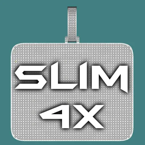 CUSTOM LETTER NECKLACE 3D BIG SQUARE sold by The GUU Shop