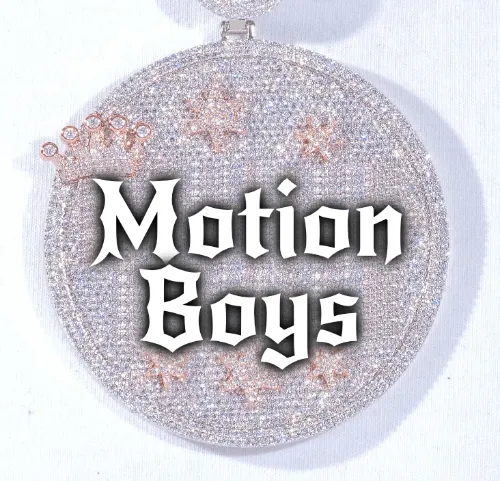 CUSTOM LETTER NECKLACE 3D BIG CROWN DISC sold by The GUU Shop