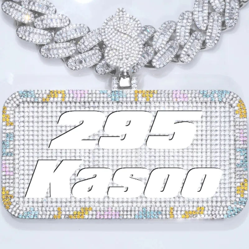 CUSTOM LETTER NECKLACE 3D COLORFUL SQUARE sold by The GUU Shop