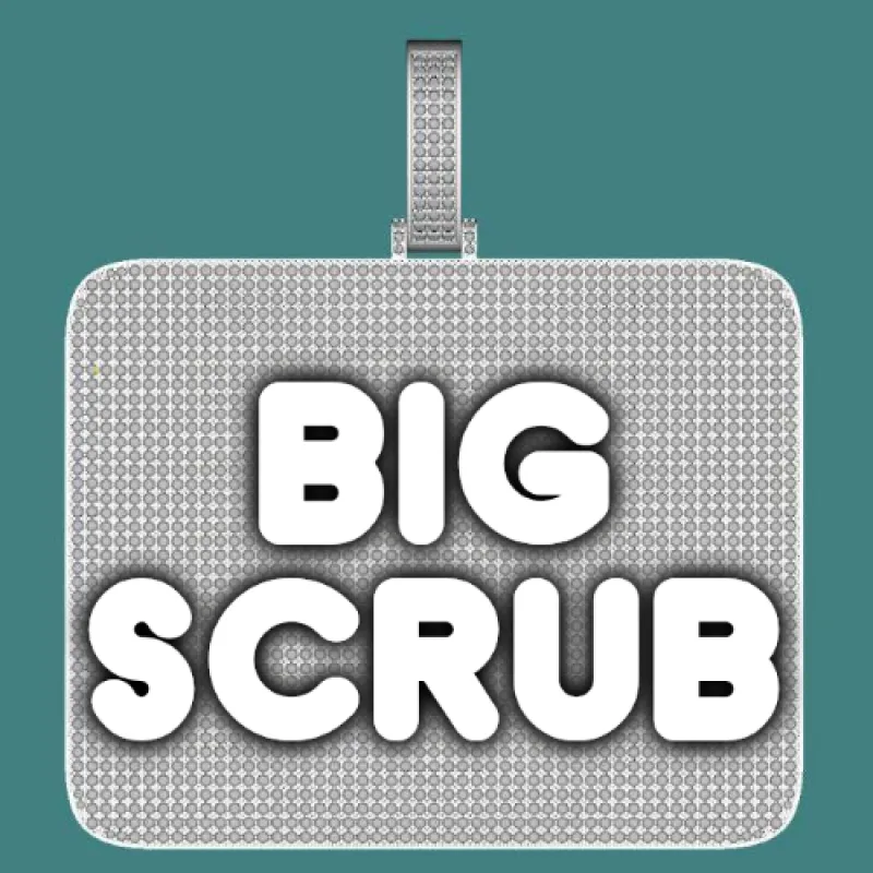 CUSTOM LETTER NECKLACE 3D BIG SQUARE sold by The GUU Shop