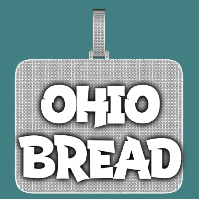 CUSTOM LETTER NECKLACE 3D BIG SQUARE sold by The GUU Shop