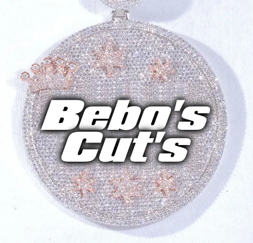 CUSTOM LETTER NECKLACE 3D BIG CROWN DISC sold by The GUU Shop